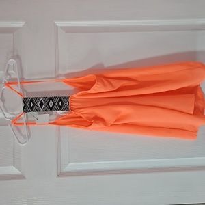 Aztec racerback orange tank